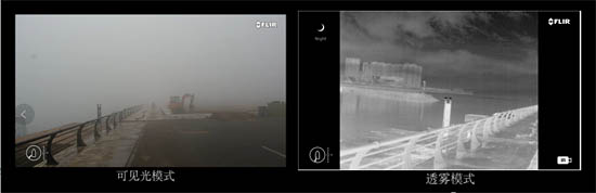 大霧天氣成像效果對比